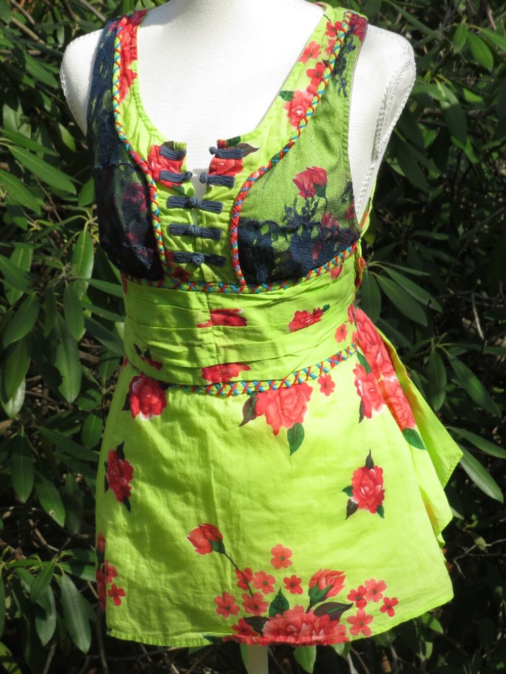 Free People “Unique by India” Floral Boho Dress/Top — Size M
